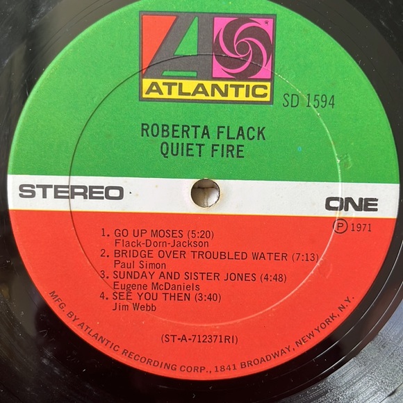 Roberta Flack - “Quiet Fire” Vinyl LP - Picture 4 of 5